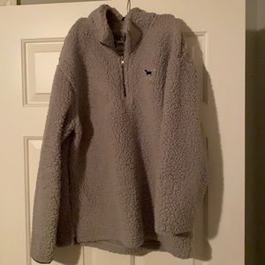 Victoria Secret Pink half zip Sherpa
